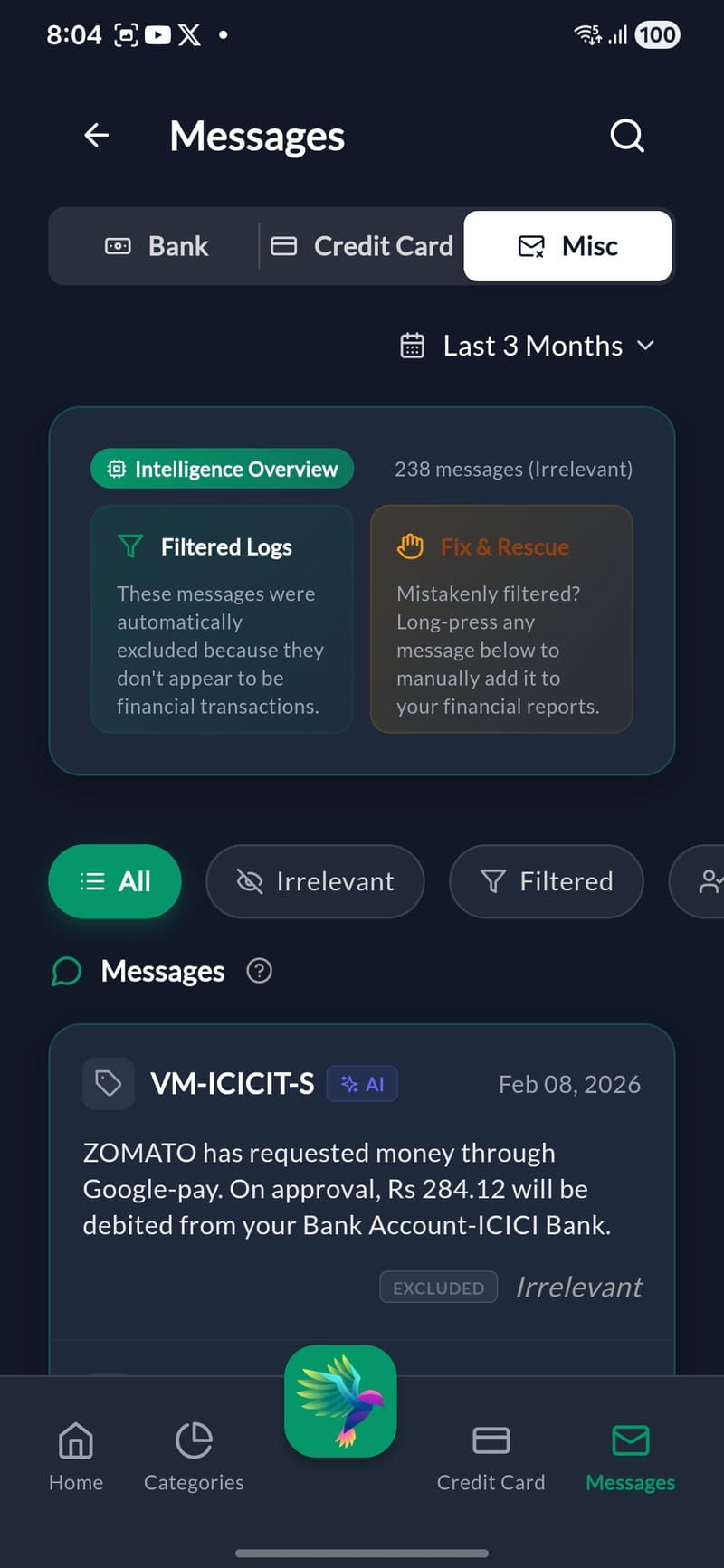 Textlytics - Messages